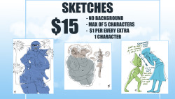 redandblacktac:  First and foremost I hope every everyone’s credit card information is still intact after cyber monday and staying  warm and toasty in this weather. Its that time again, commissions are now open and if you are interested, check this