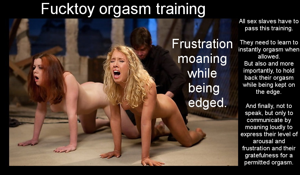 Edged sex slave training