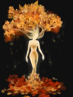 feather-haired:  Dryad by Sawaof 