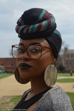 sierracuse:  milkandhonney:  D. Miller, English, Howard &ldquo;My style is very goth, Afrocentric.&rdquo;  Beautiful 