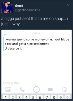 maybe-itdoesntmatterr:  whenyougetrightdowntoit:  kidkendoll:  arandomthot:Never know where that next opportunity will come from GIRL dont ask no question   “a nigga” tryna be THAT nigga…  Sounds like my ex boyfriend 😒