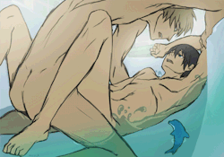 rottingpizza:  suddenly realized i could animate my own boyfucking so i did and now i’m going to yaoi jail MAKOHARU FOREVER *RATTLES THE BARS* 