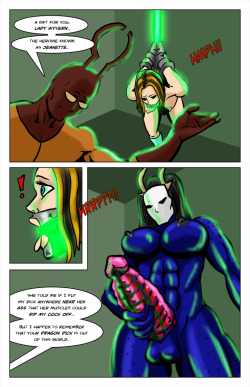 Lady Wyvern 01 by cyberkitten01   The sadistic Harvester has kidnapped our Jeanette, and worse still it seems he&rsquo;s using her to get in the good graces of an even more wicked villain - Lady Wyvern!Harvester and Lady Wyvern appear courtesy of @adekii