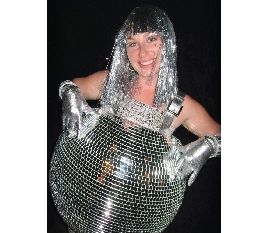 disco ball halloween costume for pregnancy