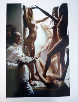 kirgiakos:  Dali and models (ca.1974)  by Pompeo Posar  