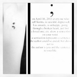 JUST SUPPORT #picstitch #semicolon #lostlovedone #depression #suicidal #anxiety #unhappy #support #april16