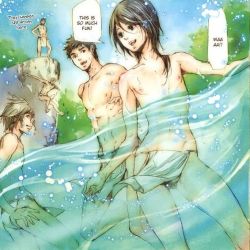 This manga is a piece of artâ€¦ with beautiful boys&hellip;.This is from the manga Adekan which is a historical drama about a pretty boy who holds a secret past. Although he is now an umbrella maker, he somehow still manages to get into troubleâ€¦