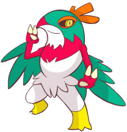 While most tend to see Hawlucha as a macho luchador, I seem to view it as an action heroine.
