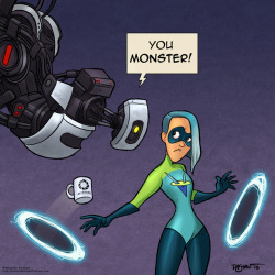 mdashow:  My silly and inevitable mash-up of The Incredibles 2 and Portal. I’m making a note here: Huge success.   