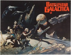 Battlestar Galactica illustrations by Frank Frazetta