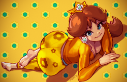 grimphantom:  robscorner:  Just a breakie of Princess Daisy just chillin’. High-rez/PSD rewards and exclusive art will be on my Patreon! More Daisy  Daisy’s junk in the trunk :P  &lt; |D&rsquo;&ldquo;