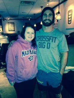 id-rather-be-in-rollins:the-dark-knight-rollins:sethrollinsph-deactivated201503:In Quad City and kels_izzy_payci ran into WWERollins #futureofthewwe. -Wichita_Thunder that shrit tho  ha! i snickered at big d..i’m 12 years old apparently 