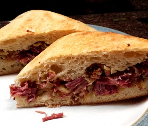 Corned Beef Ciabatta Sandwich