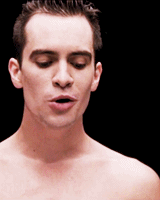 alekzmx:  hot Brendon Urie from “Panic at the Disco” strips naked to reenact D'Angelo’s video for his version in “Girls/Girls/Boys” (also here he is in a mankini)  