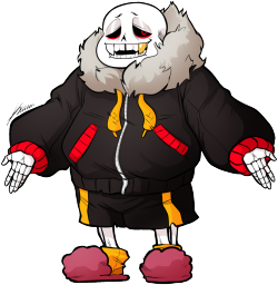 Underfell AU anyone?(but oh well, pink slippers must stay lmao)