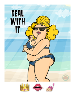 ellissummer:  Deal With It  Are you prepared for summer? Sugar got her best bikini and is eager to pose in front of cameras displaying her sweet body.    I love ImfamousE’s 3D arts with TD characters. So I couldn’t help myself but transfer one of