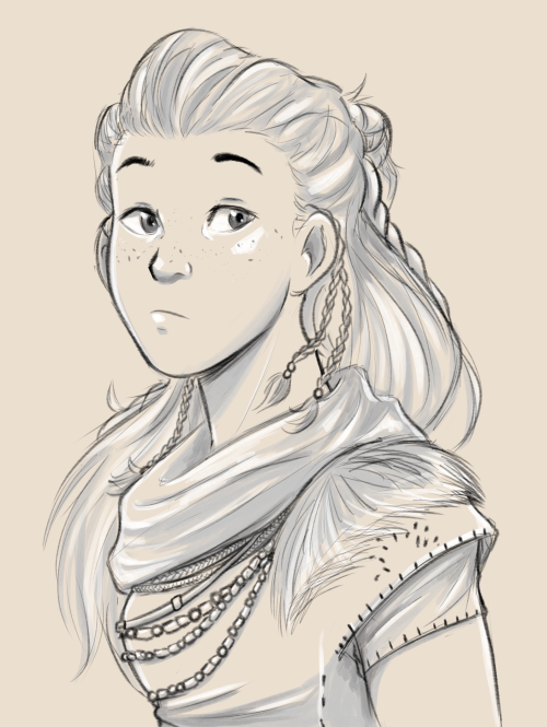 meg-noel-art:Was trying to warm up for things I Need To Do and an Aloy happened