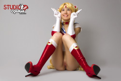 sexynerdgirls:  Cute pics from my Sailor Moon cosplay series. Follow me at: cosplaystacy.tumblr.com cosplayerotica.com