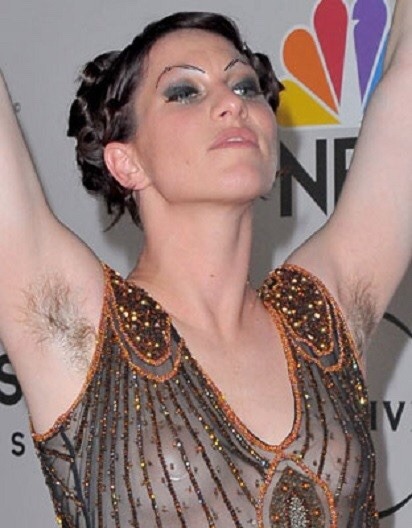 Female celebrities with hairy armpits