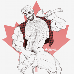 dizdoodz:  Todays warm up was a sexy Canadian Lumberjack hunk in honour of Canada Day! I spent a little more time than I’d have liked on it, but I had fun nonetheless. Enjoy!