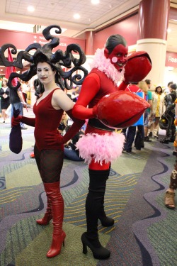 ink-blob:  sherrygrrl:  Rare Cosplay: Sedusa and Him, villains from The Powerpuff Girls http://creativecommons.org/licenses/by-nc-nd/2.0/deed.en  DAT HAIR  ALRIGHT. THIS WINS EVERYONE ELSE GO HOME