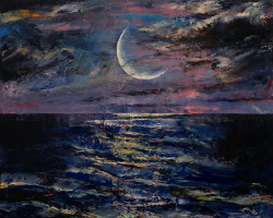 creese:Moon - Oil painting by Michael Creese