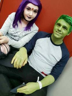lucyinfairyland: “Garf, I want to admit that you are really c-cute.”  During FanX in Salt Lake me and my boyfriend cosplayed Raven and Beast Boy from Teen Titans Gabriel Picolo’s concept. I was so happy that I don’t care if we are good or not,