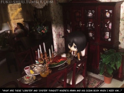  The Adventures of Nendoroid Mikasa - Chapter 1Part of the RivaMika Nendoroid Theater  I&rsquo;m visiting my parents this weekend, and my mom collects dollhouses/miniatures - so naturally, this happened. Believe it or not, I&rsquo;m only using a small