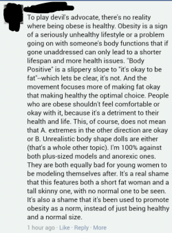 snout:“im totally against promoting eating disorders but fat people shouldn’t exist. im stupid as shit btw” even if all obese people were unhealthy suddenly, that don’t give anyone a free pass to make their life hell lol, I don’t understand