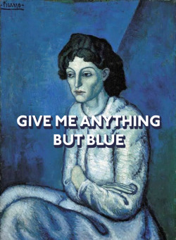 electracheart: picasso - blue period (1901–1904) // blue - marina and the diamonds (2015)