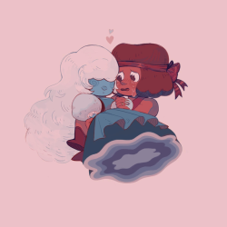 passionpeachy:ever think about how ruby and sapphire literally proposed and got married and kissed on screen and now they’re canon wives