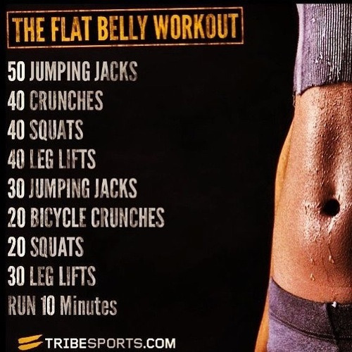 Flat stomach ab workout