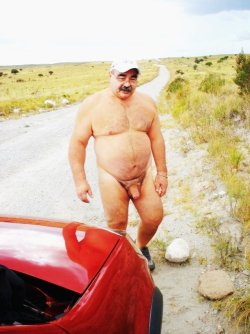 My favorite nude bear car mechanic. :)