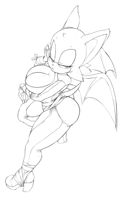 sonicboom53:  Sonic Boom inspired Rouge and Blaze. 