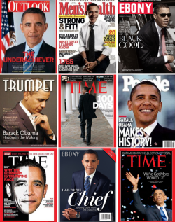 cinexphile:Collection of magazine covers featuring  Barack Obama   