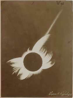 solstices-project:  Photographie de la couronne du soleil, avec lettre d’envoi par le baron N. Raulbars au prince Roland Bonaparte, Helsingfors, 28 mai 1897 