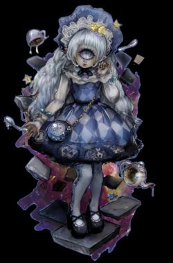 foolbot:Astraia in wonderland(i did this while waiting for that dress,so its not accurate)