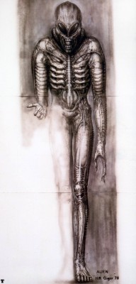 adevineheresy:  HR Giger. Original Alien concept from 1978 for the movie