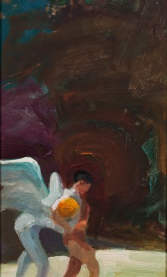 ganymedesrocks: Jacob Wrestling With An Angel, 1965 Born in Tucson, Arizona, Paul Wonner (1920 - 2008), was an American painter who became associated with the Bay Area Figurative Movement alongside Richard Diebenkorn, Elmer Bischoff and David Park. 