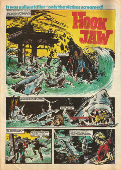 Hook Jaw, from Action comic 10th April, 1976. (IPC Magazines).From 30th Century Comics, London.