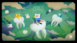 Orb - title carddesigned by Aleks Sennwaldpainted by Joy Angpremieres Friday, April 21st at 7:45/6:45c on Cartoon Network