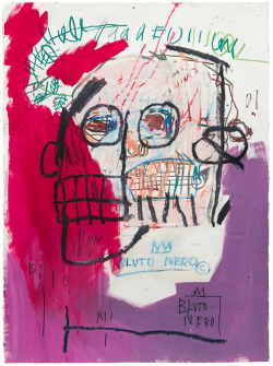 manufactoriel:  Untitled (Bluto Nero) 1982, by Jean Michel Basquiat 