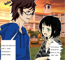 This is my manga panel of me and my boyfriend made with the manga creator from the link
