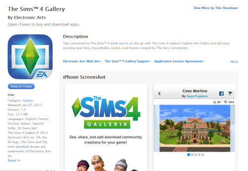 Sims 4 app