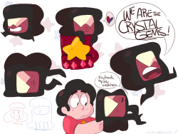 roquereptil:  wendowl:  tiny leg garnet from this official SU clip that came outeveryone should draw this tiny nugget at least once in their life  A new challenger for the leg meme throne