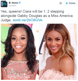 ghettablasta:  They will add some Black Girl Magic to the competition as the lack of diversity in the peasant is pretty transparent.  #DiversityMatters  