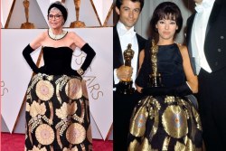 louche-laid-back-glory: “Rita Moreno, one of only 12 people in history to have won an Emmy, Grammy, Oscar, and Tony, has made her return to the Oscars red carpet in serious style. The 86-year-old actress, singer, and dancer walked the red carpet wearing