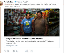 fedupandpissedoff:  godless-david:  reasonandempathy: I was hesitant about reblogging this, but then i realized I’d be complicit in my silence. Why are we letting a bunch of racists run our country?  Sadly these attitudes have been here all along, just