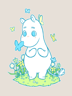 princelapin: Drew this Moomin for my gf! This series reminds me a lot of her and our relationship uwu &lt;3