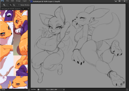   was working on a few poses for current coms and i end up drawing these!~~~~~~~~ &hellip;&hellip;im (not) a furry~ 